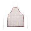 Unique Bargains Christmas Aprons Linen Red Black Beige 21.65"x26.77" 1 Pcs - 4 of 4