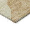 Beige Copper And Brown Abstract Washable Indoor Outdoor Area Rug - 4 of 4