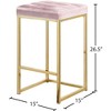 Meridian Furniture,Nicola Velvet Stool, Set of 2 - 4 of 4