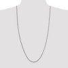 Black Bow Jewelry 1.5mm, 14k White Gold, Solid Franco Chain Necklace - 2 of 4