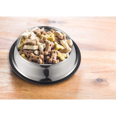 Stainless Steel Non-Skid Pet Food and Water Bowls Set