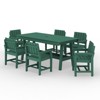 Hyleory HDPE Outdoor Dining Set, 7-Piece Patio Table and Chairs Set, Weather-Resistant Dining Furniture for Garden, Deck, or Patio - 2 of 4