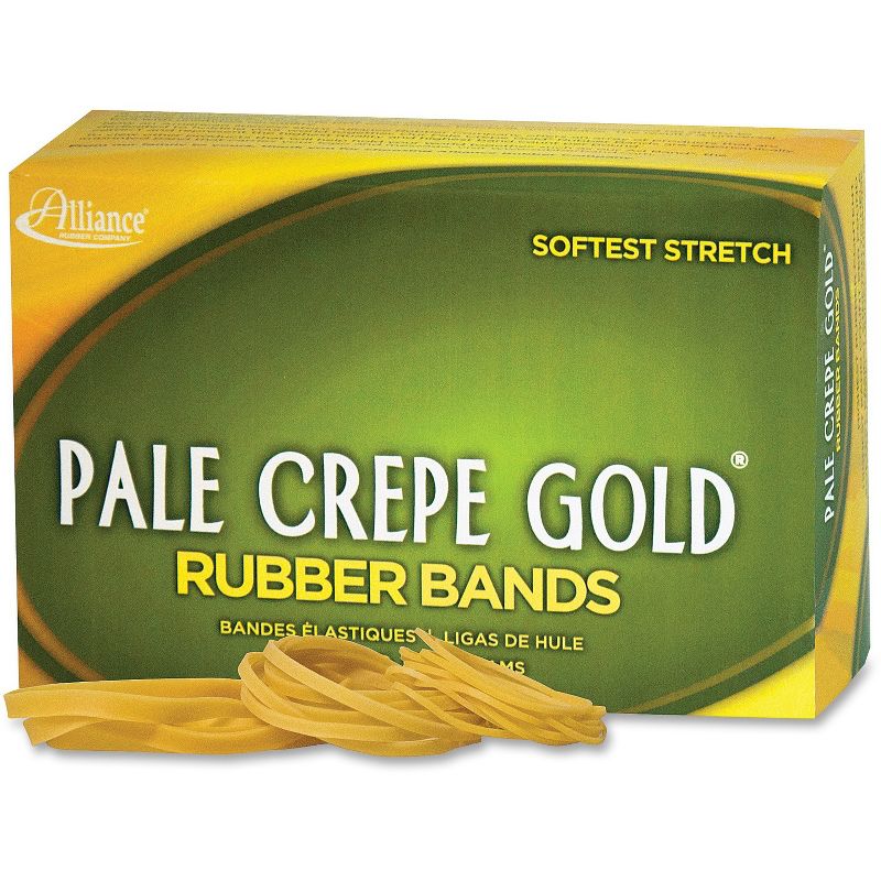 Alliance Rubber Bands No.54 1lb Pale Crepe Gold 20545, 1 of 2