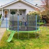 ELJGET 12/14FT Trampoline with Slide, Swing & Basketball Hoop, 4-in-1 Outdoor Play Center, Double-Sided Mat, Safety Enclosure Net, for Kids & Adults - 2 of 4