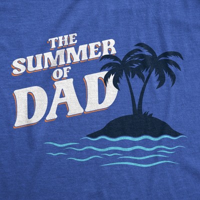 Мужские футболки Crazy Dog T-Shirts, Inc. Mens Funny T Shirts The Summer Of Dad Sarcastic Vacation Graphic Tee for Dads - Crazy Dog Men's T Shirt Gift for Dad Royal XL — фото 2