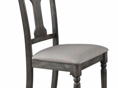 Set of 2 Wallace Side Dining Chair Weathered Blue Washed - Acme