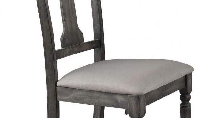Set of 2 Wallace Side Dining Chair Weathered Blue Washed - Acme Furniture, 2 of 5, play video