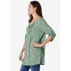 Woman Within Plus Size 7-Day Three-Quarter Sleeve Pintucked Henley Tunic - 4 of 4