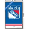 Trends International NHL New York Rangers - Logo 21 Framed Wall Poster Prints - 3 of 4