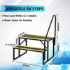Portable Step Stool with Handrail, Non-Skid Tape Pool Ladder for RV, Travel Traile, Camper Stairs for Indoor and Outdoor Use, Ground Pool Access - 3 of 4