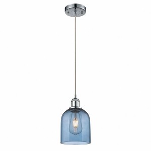 Bella - 1 Light Cord Hung Mini Pendant In Industrial Style-9.5 Inches Tall and 5.5 Inches Wide - 1 of 1