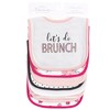 Little Treasure Baby Girl Cotton Bibs, Love Brunch, One Size - 2 of 4