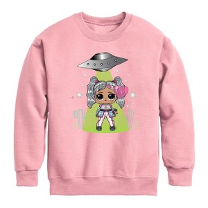 Boys' - LOL Surprise! - Astro Bb Alien Graphic Long Sleeve Fleece Sweatshirt - 1 of 4