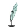 VisioGear Patio Umbrellas, Outdoor Umbrella with Adjustable Tilt, 8 Ribs Market Umbrella with Polyester Shade, Green, 115.75"*98.43"*115.75" - 4 of 4
