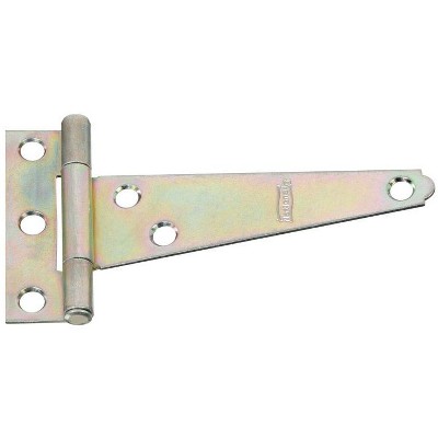 National Hardware 4 in. L Zinc-Plated Light T-Hinge 2 pk