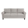 Modern Transitional Sand Hued Textured Polyester Polyester 1pc Sofa Attached Cushions Living Room Furniture - 3 of 4