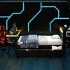 Twin/Full Size Wooden Gaming Platform Bed with LED Headboard, Desk & USB Storage Drawers, Black - ModernLuxe - 2 of 4