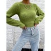 Women's Fuzzy Open Back Sweater - Miss Sparkling - 2 of 4