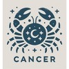 Cancer Zodiac Sign Adult Long Sleeve Hoodie - 2 of 3