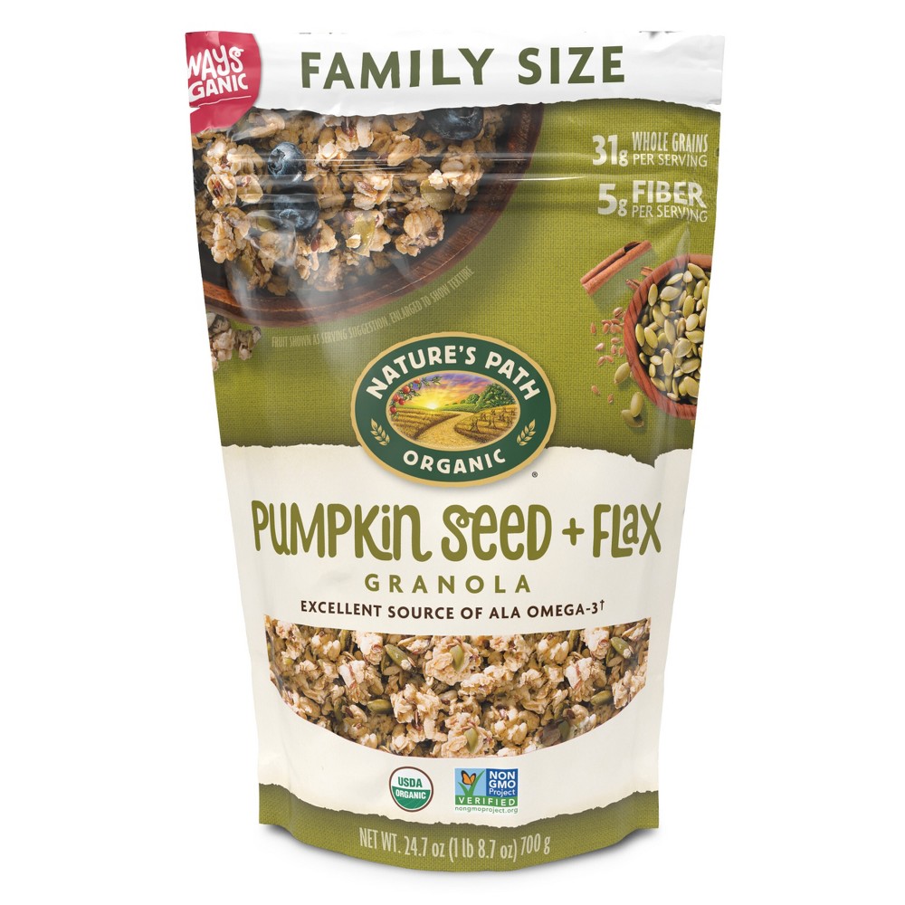 Nature's Path Pumpkin Seed + Flax Granola – 24.7oz *best before may 6 2026