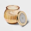 14oz Round Depression Glass Candle with Metal Lid Agave Coconut - Opalhouse™ - image 3 of 3