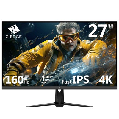 Z-EDGE 27" 160Hz 4K IPS Gaming Monitor,  UHD(3840x2160) 1.07 Bilion color, Freesync, HDMl x 2, DisplayPort x 2