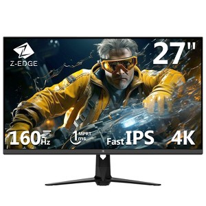 Z-EDGE 27" 160Hz 4K IPS Gaming Monitor,  UHD(3840x2160) 1.07 Bilion color, Freesync, HDMl x 2, DisplayPort x 2 - 1 of 4