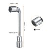 Unique Bargains 45# Steel Repairing L-Shaped Angled Double Ended Metric Hex Socket Wrench 17mm - 2 of 4