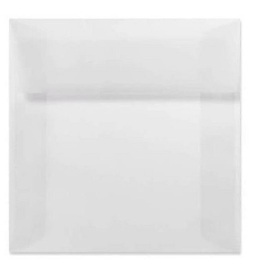 LUX 5 x 5 Square Envelopes 2 11/16 x 3 11/16 Clear Translucent 8505-50-50