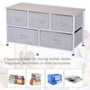 NicBex 5-Drawer Dresser with Fabric Drawers Closet Organizers and Storage with Steel Frame and Wooden Top for Bedroom, Living Room, Office - 3 of 4
