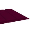 vidaXL Patio Lounge Chair Outdoor Sunbed Folding Sunlounger Solid Acacia Wood - Wine Red - 4 of 4