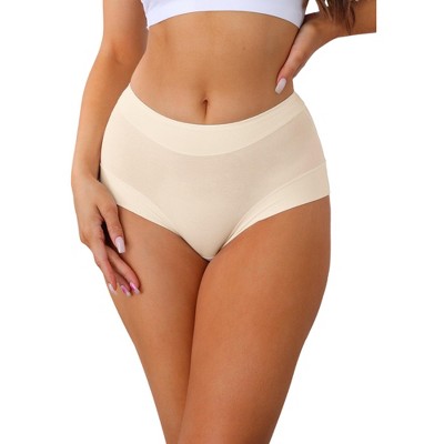 Allegra K Women's Mid-Waisted Full Coverage Classic Cotton Briefs