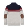 Boys' Organic Long Sleeve Striped Shawl Collar Sweater, Kids - 3 of 3