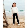 City Threads USA-Made Girls Soft 100% Cotton Flare Boot-Cut Leggings - 2 of 4