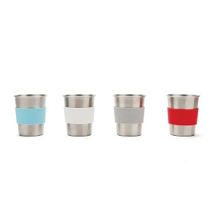 Red Rover 10oz 4pk Stainless Steel Kids Tumbler Cup: Dishwasher-Safe, 18/8 Steel, Cold Beverages, Ages 0-6 - 1 of 4