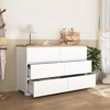 6 Drawer Dresser for Bedroom, 47" Wide Wood Chest of Drawers, Storage Dresser Organizer, Closet Dresser for Bedroom Living Room Hallway - 2 of 4