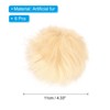 Unique Bargains Fluffy Elastic Faux Fur Pom Poms for Hats Scarves Gloves 6 Pcs - 2 of 4