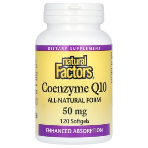 Natural Factors Coenzyme Q10, 50 mg, 120  Softgels - 1 of 3