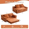 Modern Loveseat Sofa with Reversible Cushions and 2 Pillows , Deep Seat Couch Bed for Living Room, Bedroom, or Apartment-Tanpinhause - 4 of 4