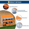 Metal Nesting Boxes for Chickens, Galvanized Steel Chicken Nesting Box with Lid Cover and Plastic Handle for Coop, Farm, or Backyard - 3 of 4