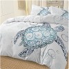 WiKineon 3-Piece Ocean Turtle Themed Bed Set ¨C Comforter Cover with 2 Pillowcases, Vibrant Turtle & Ocean Prints for a Coastal Vibe - 2 of 4