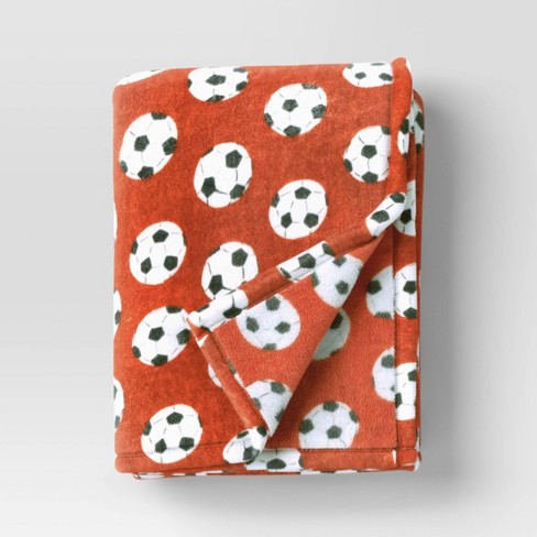 Soccer throw blanket sale