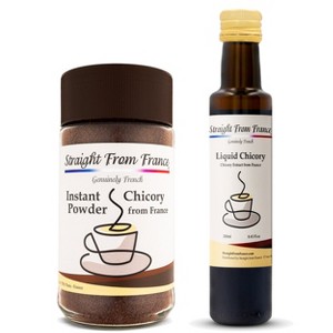 Straight From France Caffeine Free Chicory, Coffee Substitute Rich in Prebiotic Fibers, Made from Ground Chicory Roots - 1 of 4