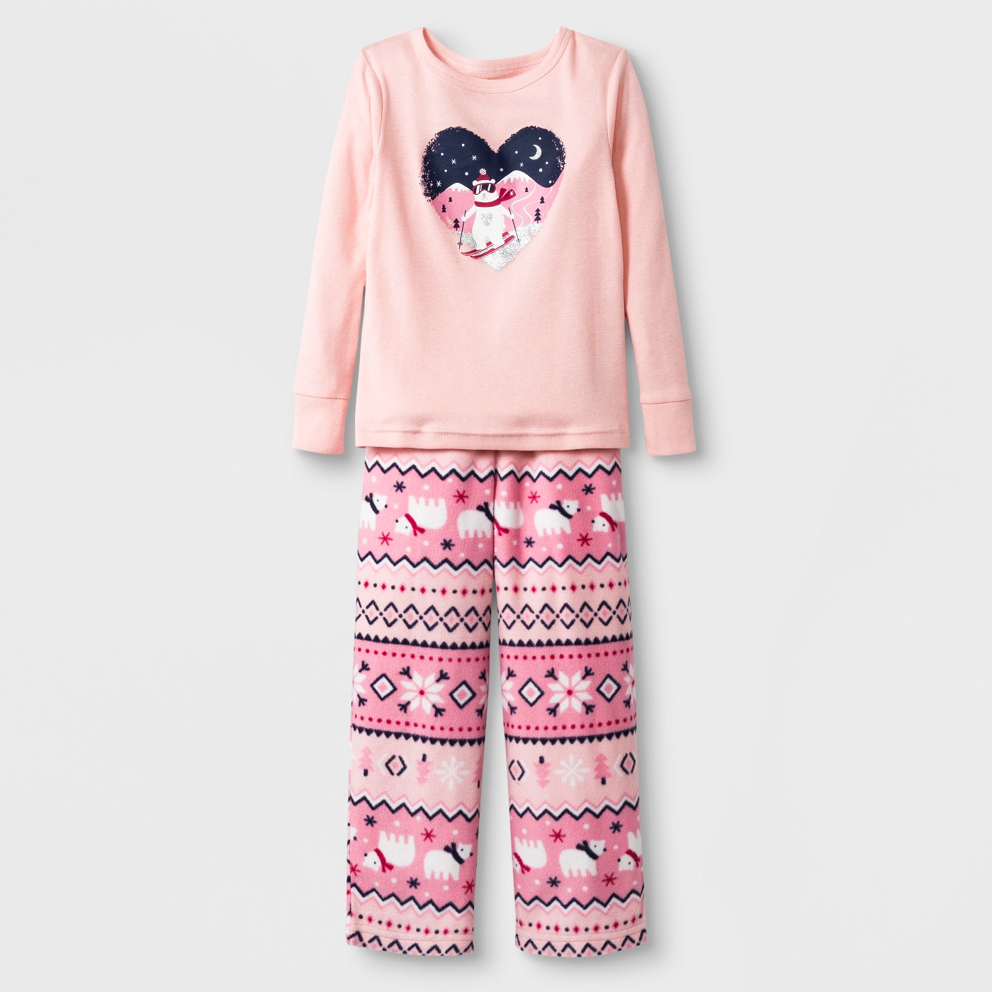 Toddlers' 2pc Bear Pajama Set - Cat & Jackâ¢ Pink - image 1 of 1