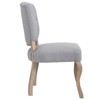 Modway Array Vintage French Upholstered Dining Side Chair Light Gray - 2 of 4