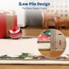 Christmas Area Rugs, Washable Non-Slip Festive Santa Carpet, Soft Low Pile Foldable Stain Resistant for Bedroom, Home - 4 of 4