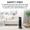 EVO HLCTH750 Digital Tower Ceramic Heater with Remote Control: Indoor Portable Heater, Oscillating Fan, 1500W, Black - 3 of 4