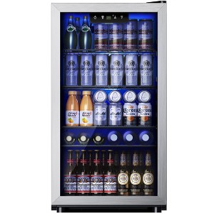 Simzlife 126 Can Beverage Refrigerator,Mini Fridge Countertop Drink Cooler - 1 of 4
