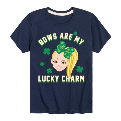 JoJo Siwa Lucky Charm Short Sleeve Graphic T-Shirt - Navy - 3T