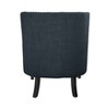 Sapphtopaz 1pc Accent Chair with  Button Tufted Textured Fabric Solid Wood Lounge Chair Living Room Chair Comfy Chair for Living Room Bedroom Studio - 4 of 4